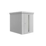 KOVINSKA VRTNA HIKA BIOHORT 180X236X222 CM NEO 2A STANDARD VRATA SREBRNA